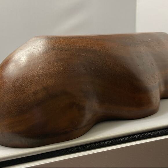 Large 17" Hand Carved Wood Bowl in Grape Bunch Shape for console coffee table - Picture 7 of 7